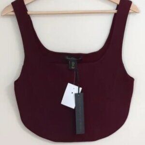 NWT house of Harlow 1960 size large purple knit crop top